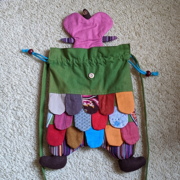 Crossbody cloth owl bag - Picture 3 of 4